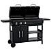 Barbecue Combinato Carbone E Gas 3 Fuochi - Foto miniatura 4