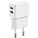Petravel44 Caricabatterie Per Dispositivi Mobili Interno Bianco (charger For Smartphones 2.4amp - 2usb Port, Slim Design - For Smartphones Or Tablets. Input: 230v. Output: 5v / 2.4a / 12watt - Warranty: 25y)  - Foto miniatura 1