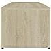 Tavolino Bianco e Rovere Sonoma 90x45x35 cm Legno Multistrato - Foto miniatura 5