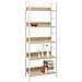 Scaffale Libri 5 Ripiani Rovere 60x27,6x158,5 Legno Multistrato - Foto miniatura 2