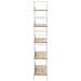 Scaffale Libri 5 Ripiani Rovere 60x27,6x158,5 Legno Multistrato - Foto miniatura 4