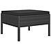 Set Divani Da Giardino 6 Pz Con Cuscini In Polyrattan Nero - Foto miniatura 4