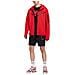 Felpa Da Uomo Con Cappuccio E Full Zip Tech Fleece Rossa Taglia Xxl Codice Cu4489-657 - Foto miniatura 5