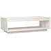 Tavolino Da Salotto Bianco 110x50x33,5cm Legno Massello Di Pino - Foto miniatura 2