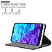 Custodia Compatibile Con Huawei Y5 2019 In Grigio Nero - Coperchio Protettiva Con Chiusura Magnetica, Funzione Stand E Tasca Per Le Carte - Foto miniatura 3
