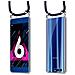 Catena Di Telefoni Cellulari Compatibile Con Honor 9 In Blu Notte - Coperchio Protettivo In Silicone Con Anelli D'argento, Cinturino In Corda E Custodia Staccabile - Foto miniatura 8