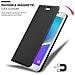 Custodia Compatibile Con Samsung Galaxy Note 5 In Classy Nero - Coperchio Protettiva Con Chiusura Magnetica, Funzione Stand E Tasca Per Le Carte - Foto miniatura 7