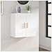 Armadietto a Muro Bianco 60x30x60 cm in Legno Multistrato - Foto miniatura 1