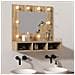 Mobile A Specchio Con Led Rovere Sonoma 60x31,5x62 Cm - Foto miniatura 1