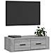Mobile Tv Pensile Grigio Sonoma 80x36x25cm In Legno Multistrato - Foto miniatura 4