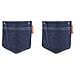 Tasche Parete In Jeans X 2 - Foto miniatura 1
