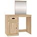Toeletta Specchio Rovere Sonoma 90x50x132,5cm Legno Multistrato - Foto miniatura 2