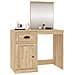 Toeletta Specchio Rovere Sonoma 90x50x132,5cm Legno Multistrato - Foto miniatura 6