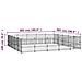 Gabbia Per Cani Da Esterno In Acciaio 23,52 M - Foto miniatura 3