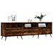 Mobile Porta Tv Rovere Fumo 150x30x44,5 Cm In Legno Multistrato - Foto miniatura 3