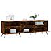 Mobile Porta Tv Rovere Fumo 150x30x44,5 Cm In Legno Multistrato - Foto miniatura 4