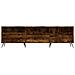 Mobile Porta Tv Rovere Fumo 150x30x44,5 Cm In Legno Multistrato - Foto miniatura 5