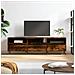 Mobile Porta Tv Rovere Fumo 150x30x44,5 Cm In Legno Multistrato - Foto miniatura 1