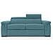 Giunone Divano Letto Alto 18 Cm. Impermeabile T02 Azzurro - Foto miniatura 3