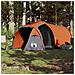 Tenda Da Campeggio A Tunnel 3 Persone Arancione Impermeabile - Foto miniatura 3