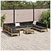 Set Divani Giardino 10 Pz Con Cuscini Legno Impregnato Di Pino - Foto miniatura 2