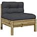 Set Divani Giardino 10 Pz Con Cuscini Legno Impregnato Di Pino - Foto miniatura 4