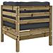 Set Divani Giardino 10 Pz Con Cuscini Legno Impregnato Di Pino - Foto miniatura 7