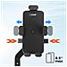 Supporto Bici E Moto Per Telefoni 6,5 A 8,5'' Manubrio O Specchietto, Nero - Foto miniatura 5