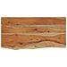 Mensola A Muro 40x20x2,5 Rettangolare Legno Acacia Bordi Vivi - Foto miniatura 2