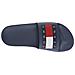 Dark Night Navy Casual Open Pool Slide Infradito Sintetico Scarpe Uomo Blu Eu 43, Em0em01191 C1g - Foto miniatura 3