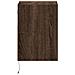 Mobili TV a Parete con Luci LED 2pz Rovere Marrone 41x31x45 cm - Foto miniatura 2