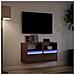 Mobili TV a Parete con Luci LED 2pz Rovere Marrone 41x31x45 cm - Foto miniatura 8