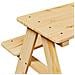 Tavolo per Bambini con Panche IRUN 90x79,5x50 cm Legno Massello - Foto miniatura 3