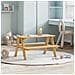 Tavolo per Bambini con Panche IRUN 90x79,5x50 cm Legno Massello - Foto miniatura 1
