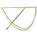 Tavolo Consolle Mf620 - Oro - Metallo - 120x40x79 Cm - Foto miniatura 3
