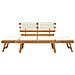 Lusso Casadino -  Panca Da Giardino Con Cuscini 2-in-1 190 Cm In Massello Acacia - Foto miniatura 3