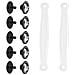 Cinturini Posteriori In Pvc Nero Per Zoccoli - Antiscivolo White 38 - Foto miniatura 4