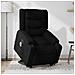 Poltrona Alzapersona Massaggiante Elettrica Nera in Tessuto - Foto miniatura 2