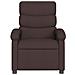 Poltrona Massaggio Reclinabile Elettrica Marrone Scuro Tessuto - Foto miniatura 9