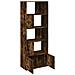 Libreria Rovere Fumo 70x36x189 cm in Legno Multistrato - Foto miniatura 5