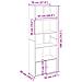Libreria Rovere Fumo 70x36x189 cm in Legno Multistrato - Foto miniatura 8