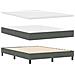 Letto box spring con materasso Grigio scuro 140 x 200 cm - Foto miniatura 1