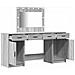 Tavolo da Trucco 3 pcs Grigio 40 x 41 x 75 cm Legno multistrato - Foto miniatura 5