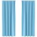 Tende con tende 2 pcs Azzurro 245x140cm Poliestere - Foto miniatura 1