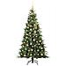 Albero di Natale Artificiale con Rami Pieghevoli Verde 210 cm - Foto miniatura 4