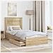 Letto con Contenitore con cassetto Rovere Sonoma 90 x 190 cm - Foto miniatura 3