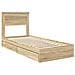 Letto con Contenitore con cassetto Rovere Sonoma 90 x 190 cm - Foto miniatura 4