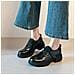 Scarpe Loafer Da Donna Slip-on Con Suola Spessa E Tacco Chunky 38 - Foto miniatura 4