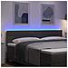 Testiera LED con testiera Grigio scuro 180 cm Poliestere - Foto miniatura 4