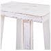 Sgabello In Legno Bianco 35x25x70h - Foto miniatura 5